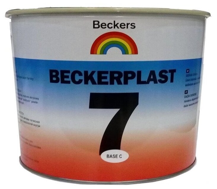 Краска латексная Beckers Beckerplast 7 моющаяся матовая 2.7 л
