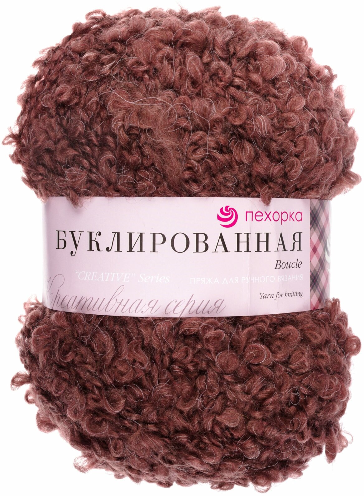 Пряжа Пехорка Буклированная грильяж (173), 30%мохер/20%шерсть/50%акрил, 220м, 200г, 1шт