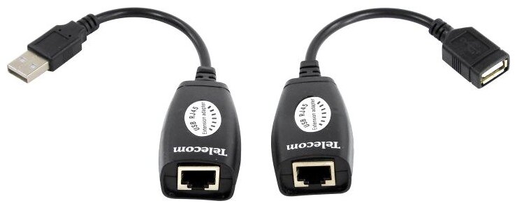 фото Переходник/адаптер Telecom USB A - RJ 45 (TU824)