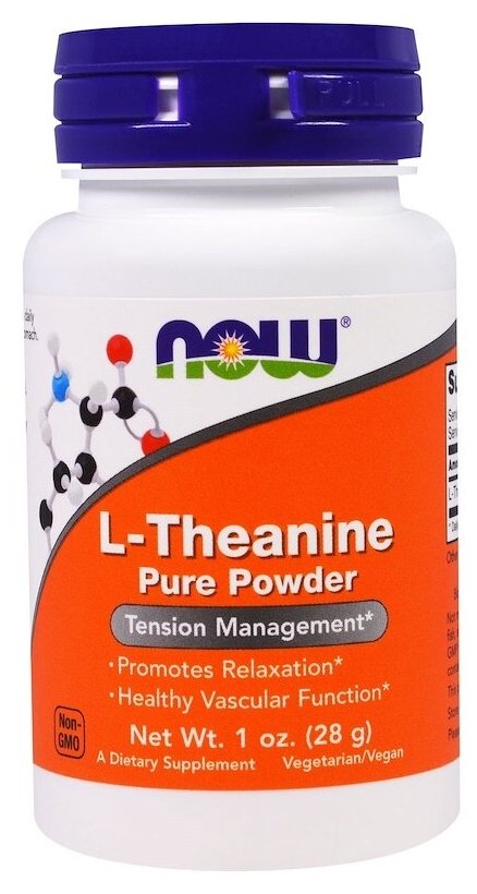 NOW L-Theanine Powder (L-теанин порошок) 28 г