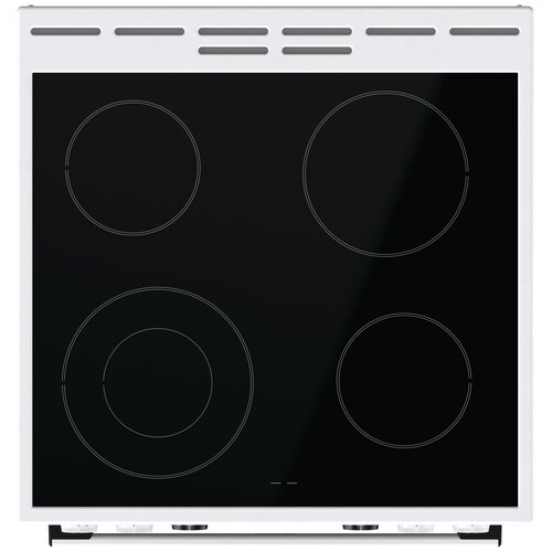 Плита Электрическая Gorenje GECS6C70WC белый/черный стеклокерамика (без крышки)