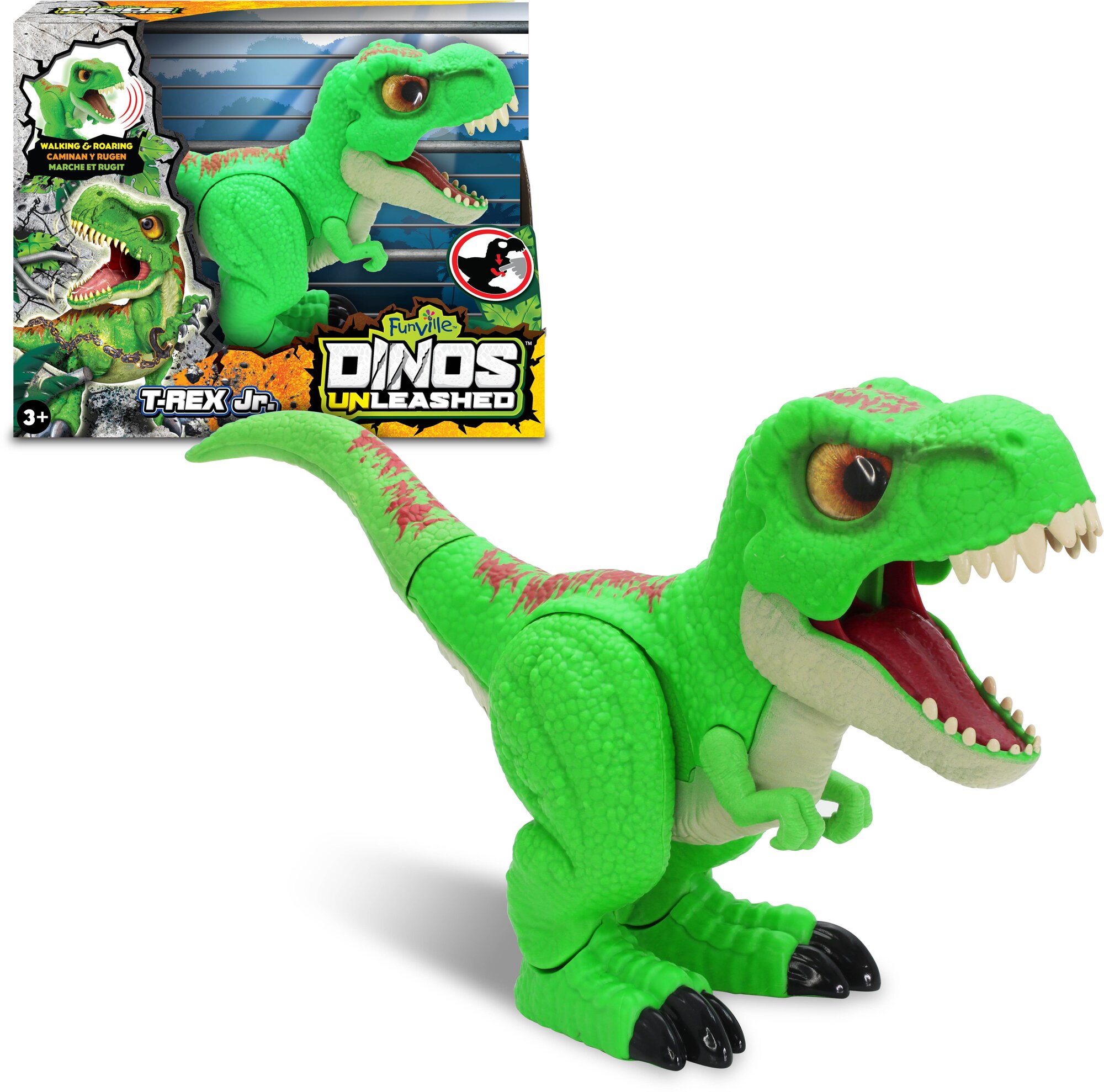 Робот Funville Dino Unleashed Т-рекс, 31120FI, зеленый Dinos Unleashed - фото №2