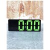 Фото #9 Часы электронные цифровые настольные с будильником, термометром и календарем (0712) зелёная подсветка (чёрный корпус)