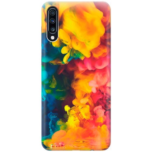 фото Силиконовый чехол на samsung galaxy a70 / a70s / самсунг а70 / а70 эс с принтом "красочное буйство" gosso