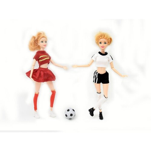 фото Куклы футболистки 2 шт шарнирные, 30 см toysa