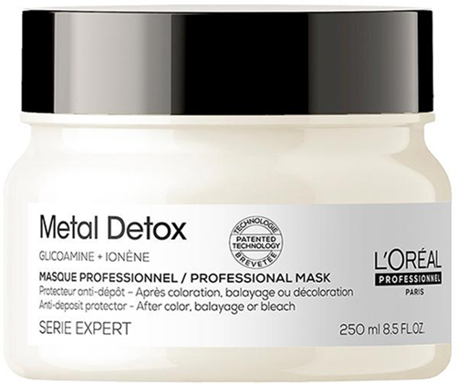 L'OREAL Маска Metal Detox для восстановления окрашенных волос, 250 мл