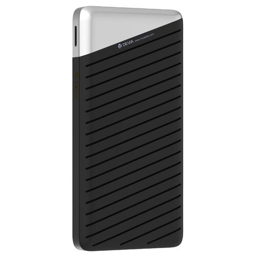 Портативный аккумулятор Devia Elegant J1, 10000 mAh, черный, упаковка: коробка