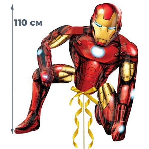 Воздушный шар Железный человек Iron Man (фольгированный, 110 см)