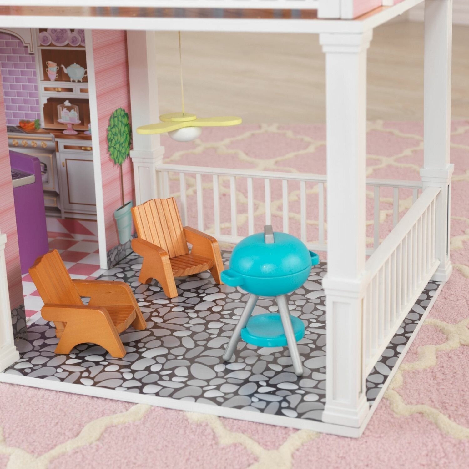 Дом KidKraft для классических кукол до 32 см Загородная усадьба с мебелью - фото №19
