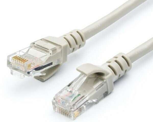 Сетевой кабель ATcom RJ45 cat.5e UTP 10m Grey АТ9167