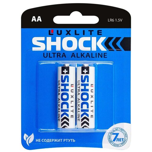 Батарейки Luxlite Shock (BLUE) типа АА - 2 шт.