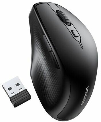 Мышка компьютерная беспроводная UGREEN MU101 (90395) Black