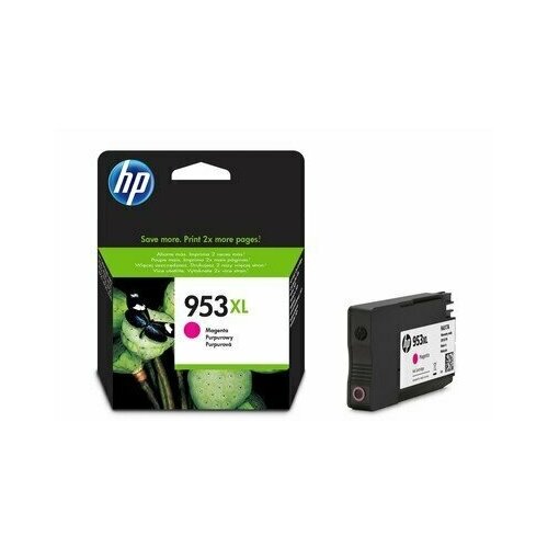 Картридж струйный HP 953XL F6U17AE пурпурный оригинальный повышенной емкости, 622596 струйный картридж f6u18ae 953xl yellow для принтера hp officejet pro 7720 7730 7740