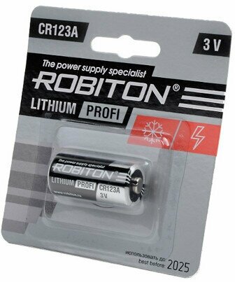 Батарейка CR123A - Robiton Profi R-CR123A-BL1 13263