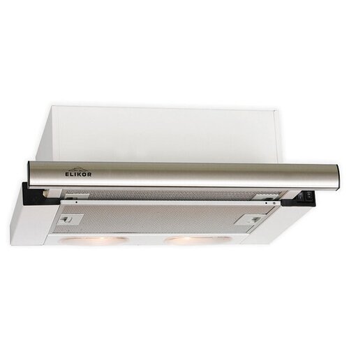 Вытяжка встраиваемая Elikor Интегра 60П-400-В2Л белыйнержавеющая сталь управление кнопочное 1 мотор 800000₽