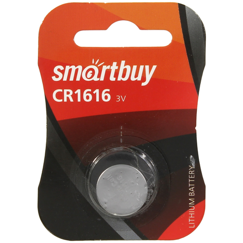 Батарейка CR1616 3V SmartBuy Blister, 1 шт. батарейка ag13 lr44 1154 357 1 5v smartbuy blister 1 шт