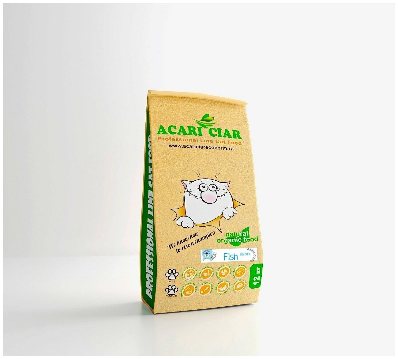 Сухой корм для кошек Acari Ciar A Cat Fish 12 кг Maine Coon Акари Киар
