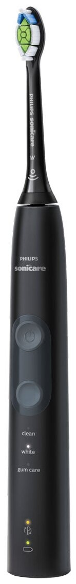 звуковая зубная щетка Philips Sonicare ProtectiveClean 5100 HX6859/35, черный/белый - фотография № 2