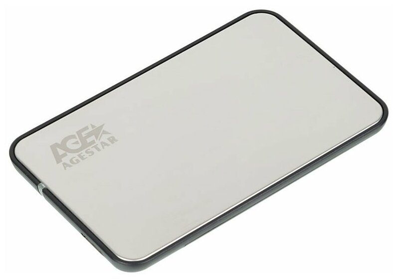 Внешний корпус для HDD 2.5" Agestar 3UB2A8J-6G, пластик/алюминий, серебро, USB 3.0