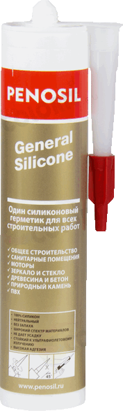 Герметик Penosil Generall силиконовый многоцелевой нейтральный бесцветный, 310 ml Н4173 - фотография № 4