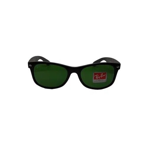 Солнцезащитные очки , квадратные, оправа: металл, складные, поляризационные, с защитой от УФ, черный