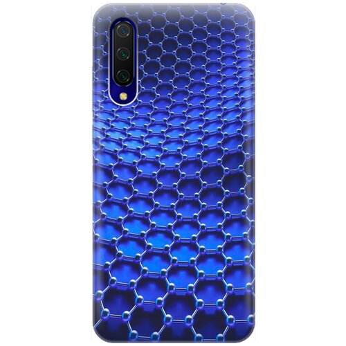 фото Ультратонкий силиконовый чехол-накладка для xiaomi mi 9 lite / cc9 с принтом "молекулярная цепь" gosso