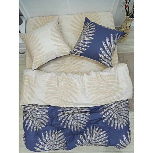 бежевый, синий