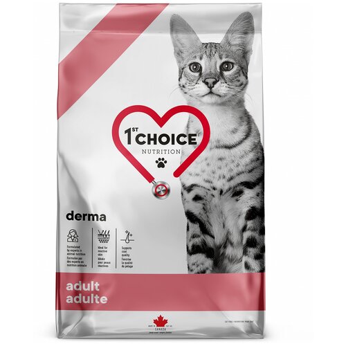 Сухой корм для кошек 1st Choice Derma беззерновой, с чувствительной кожей 1.8 кг