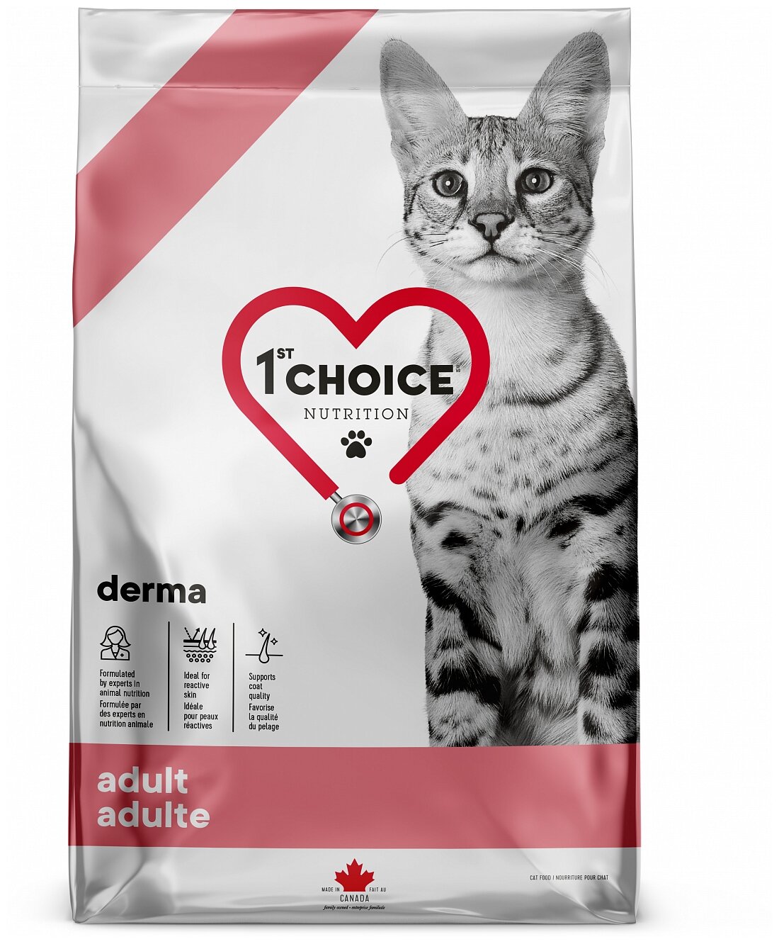 1st CHOICE Derma Grain Free Беззерновой сухой корм д/кошек с Гиперчувствительной Кожей Лосось