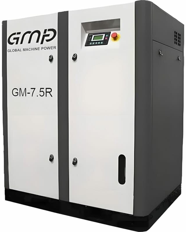 Винтовой компрессор GMP GM-7.5-10 (900л/мин, 0.9 м3/мин, давление 10 бар, 7.5 кВт, 10.2 л.с., электрический двигатель, прямой привод) - фотография № 1