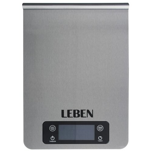 Кухонные весы Leben 268-054, серебристый кухонные весы leben 475 148 белый серебристый