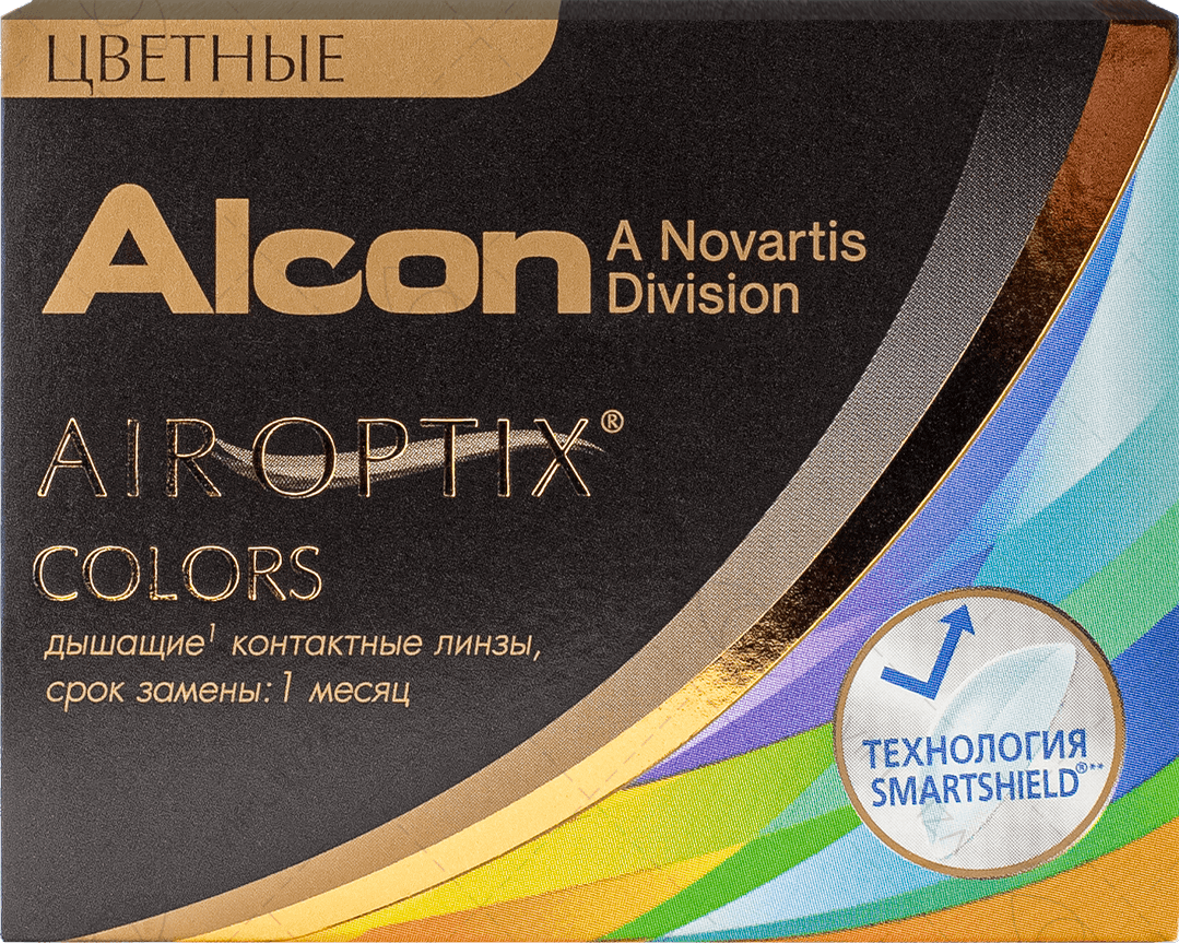 Линзы контактные цветные Alcon/Алкон air optix colors (8.6/-4,50) Blue 2шт Алкон Лабораториз Инк US - фото №14