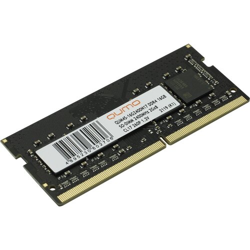 Оперативная память Qumo 16 ГБ DDR4 SODIMM CL17 32921 модуль памяти patriot memory psd44g240081 ddr4 dimm 2400mhz pc4 19200 cl16 4gb