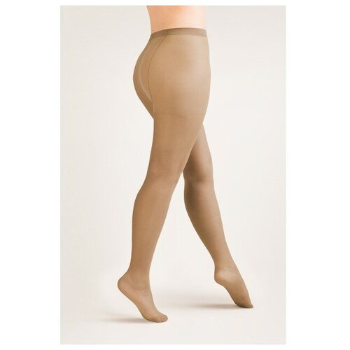 Колготки  Gabriella Rubensa Plus Size, 20 den, с шортиками, матовые, без шортиков, бежевый