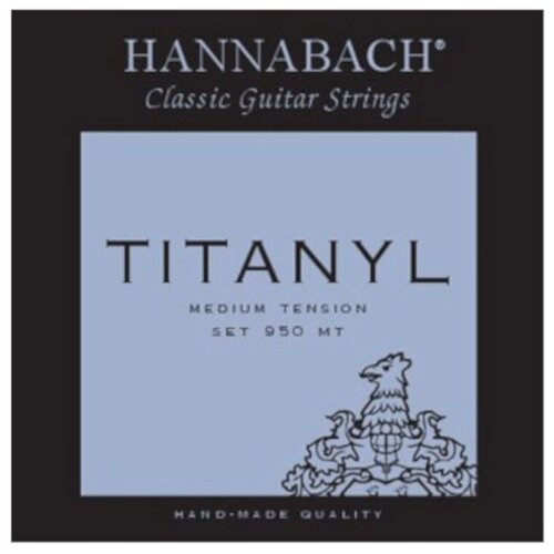950MT TYTANIL Комплект струн для классической гитары титанил/посеребренные Hannabach