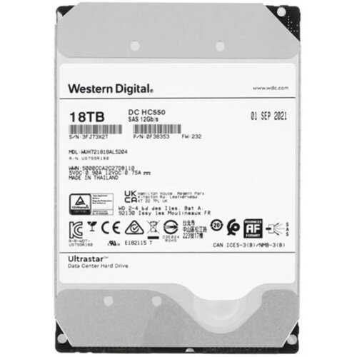Жесткий диск Western Digital DC HC550 18Tb 0F38353 5619900₽