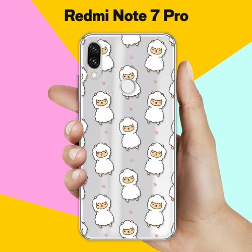 Силиконовый чехол Узор из лам на Xiaomi Redmi Note 7 Pro силиконовый чехол узор из сердец на xiaomi redmi note 7