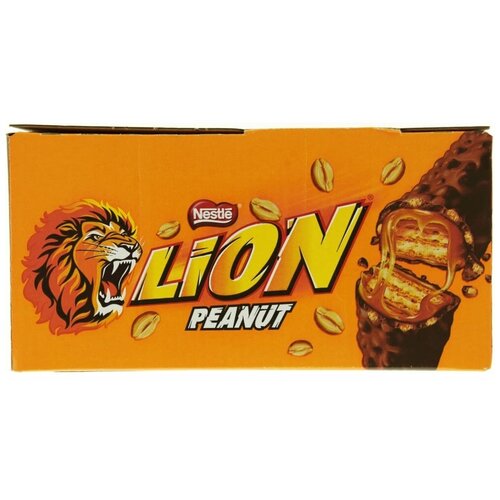 фото Батончик lion peanut, 40 г, коробка, 40 шт.