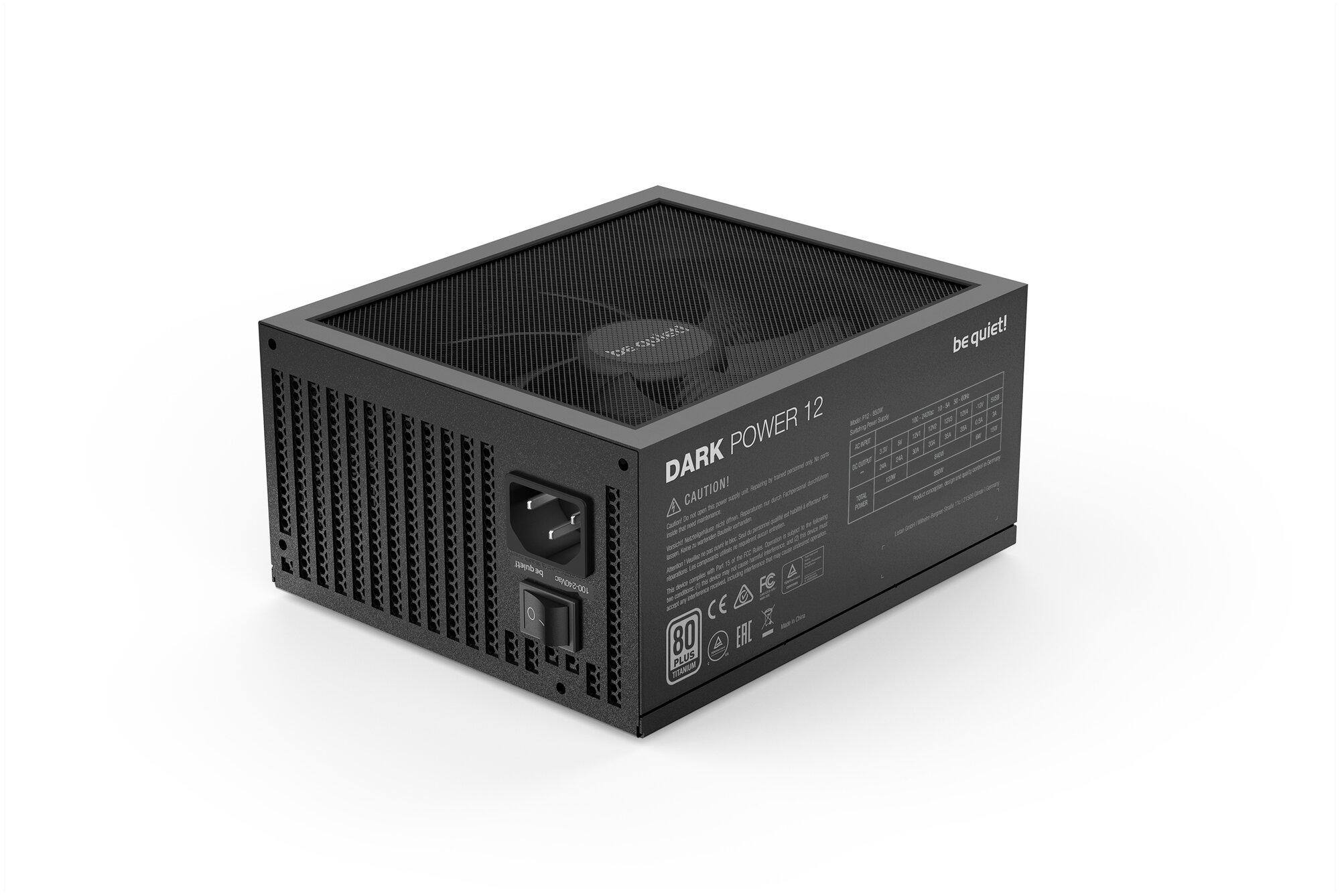 Блок питания be quiet! Dark Power 12 850W черный BOX