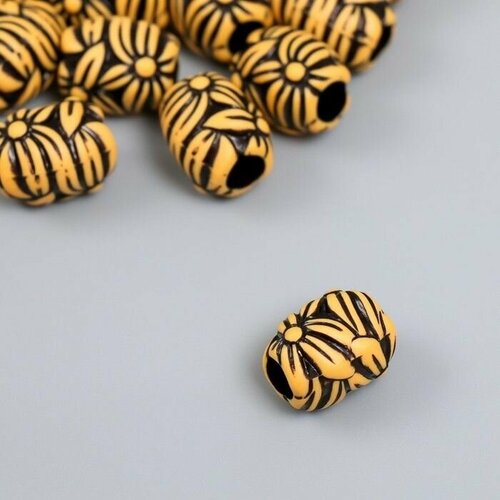 Бусины для творчества пластик Этно Ромашки набор 20 гр 12х12х15 см 443₽