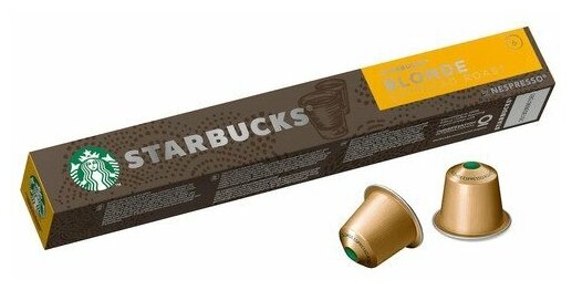 Капсулы Nespresso Starbucks Blond Espresso, 10 шт - фотография № 1