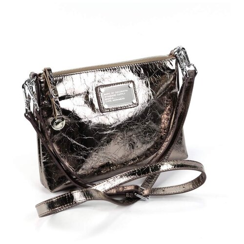 фото Женская кожаная сумка decoratta d-3732-3 блв сильвер