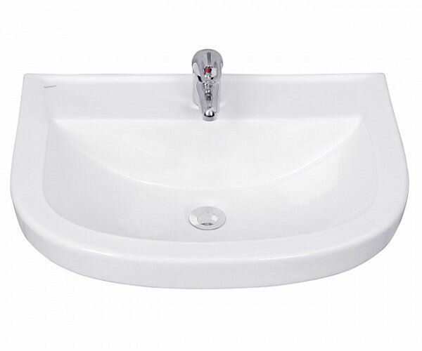 Раковина для ванной Santeri Pro 56,5см с отв. белый (1.3115.5. S00.10B.0)