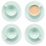 Набор кофейных чашек для эспрессо Bodum BLA 4 шт, цвет белый - изображение