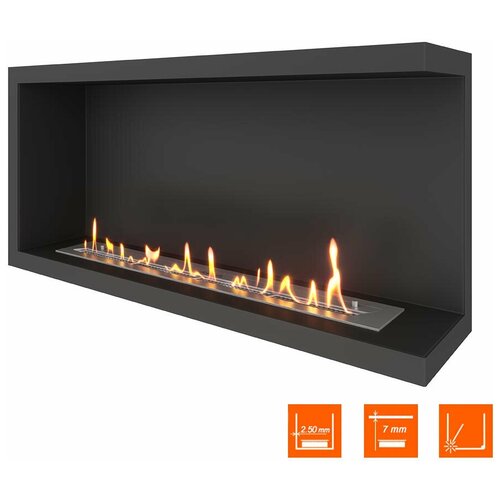 Биокамин угловой SteelHeat Leader 1000 правый (Стандарт)