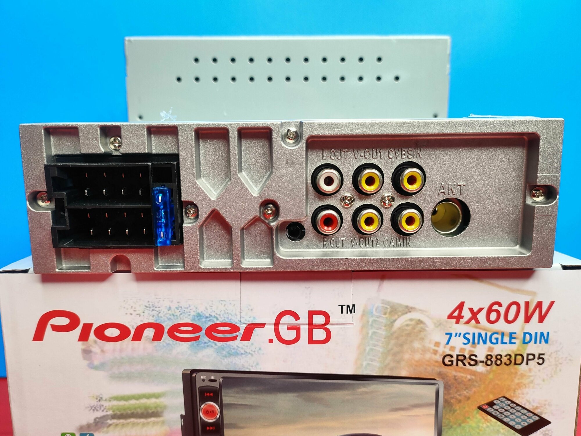 Автомагнитола 1Din - 60W с 7 дюймовым сенсорным дисплеем, Pioneer.GB GRS-883DP5 Bluetooth / AUX / USB / SD / громкая связь