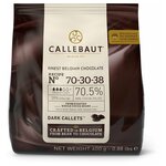 Callebaut - Шоколад темный 70,5% какао (70-30-38-E0-D94) 0,4кг - изображение