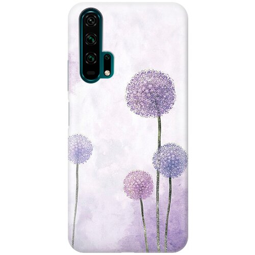 фото Ультратонкий силиконовый чехол-накладка для honor 20 pro с принтом "одуванчики" gosso