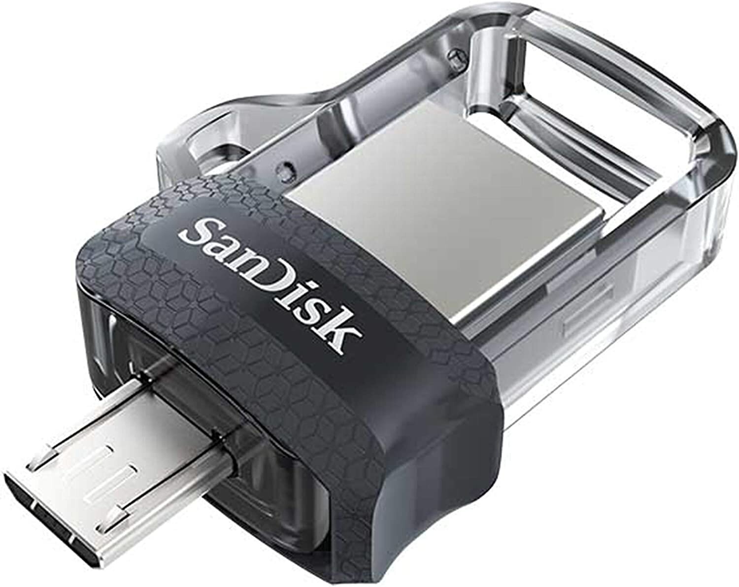 Флешка SanDisk Ultra Dual Drive m3.0 16 ГБ, серый