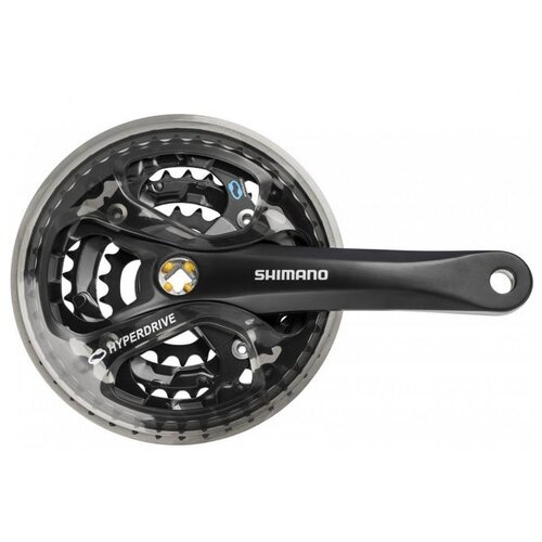 система шатунов велосипедная shimano altus fc m2000 длина шатунов 175 мм под квадрат звезды 40 30 22t efcm2000e002c Система SHIMANO Acera FC-M361 175 мм, 42/32/22T черный